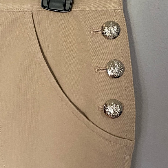 Lauren Ralph Lauren Khaki Skirt with Button Detail Size 4 - Picture 3 of 13